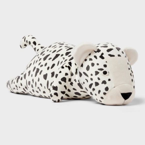 Cheetah Weighted Plush Throw Pillow Black/White - Pillowfort - Picture 1 of 11